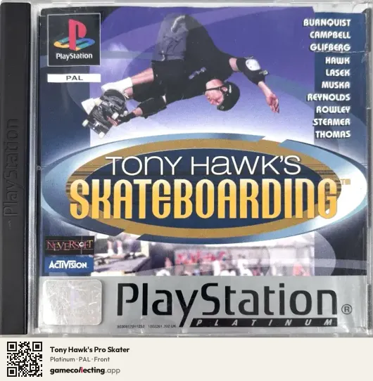Tony Hawk's Pro Skater PlayStation, PAL box front