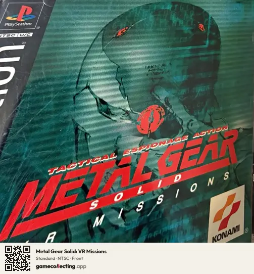 Metal Gear Solid: VR Missions PlayStation, NTSC box front
