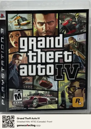 Grand Theft Auto IV PlayStation 3, Canada box front