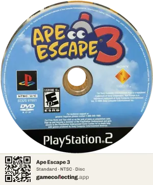 Ape Escape 3 PlayStation 2, NTSC disc