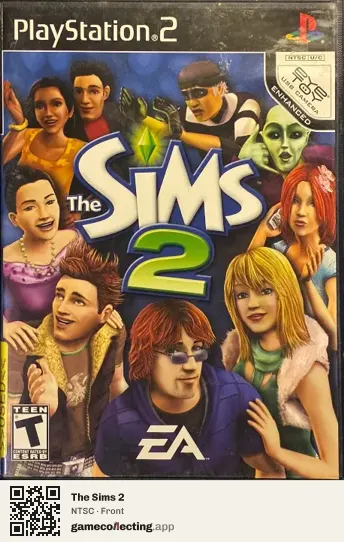 The Sims 2 PlayStation 2, NTSC box front