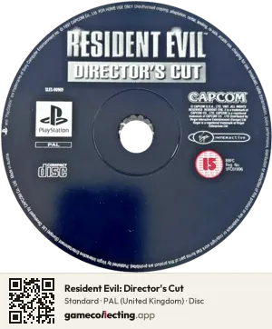Resident Evil: Director's Cut PlayStation, PAL disc