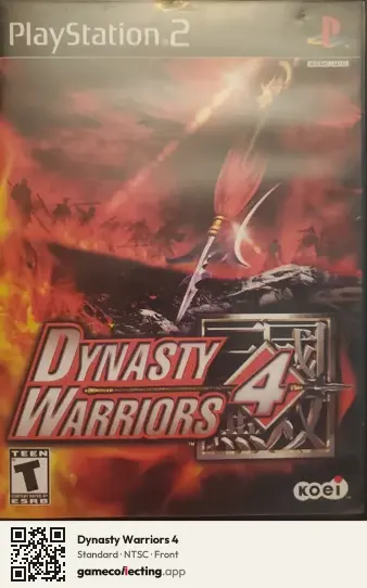 Dynasty Warriors 4 PlayStation 2, NTSC box front