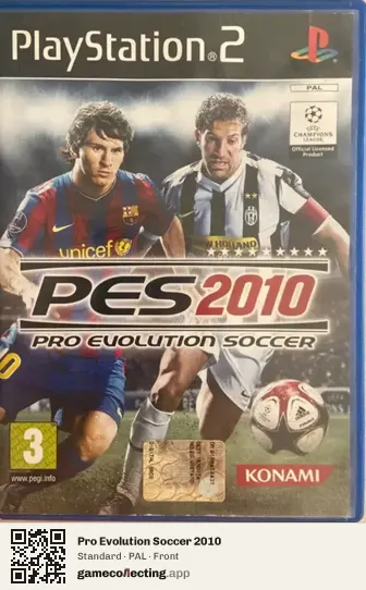 Pro Evolution Soccer 2010 PlayStation 2, PAL box front