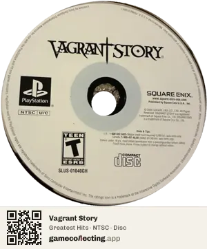 Vagrant Story PlayStation, NTSC disc