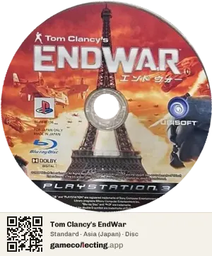 Tom Clancy's EndWar PlayStation 3, Asia disc