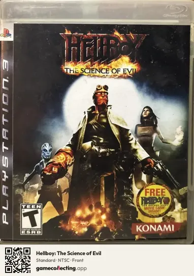 Hellboy: The Science of Evil PlayStation 3, NTSC box front