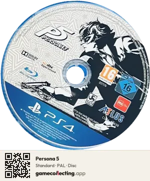 Persona 5 PlayStation 4, PAL disc