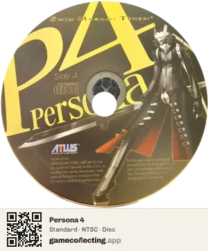 Persona 4 PlayStation 2, NTSC disc