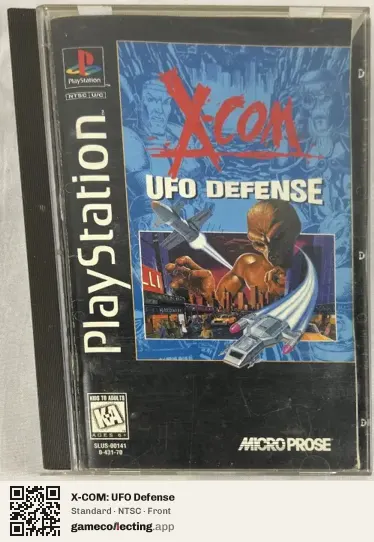 X-COM: UFO Defense PlayStation, NTSC box front
