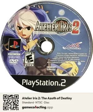 Atelier Iris 2: The Azoth of Destiny PlayStation 2, NTSC disc