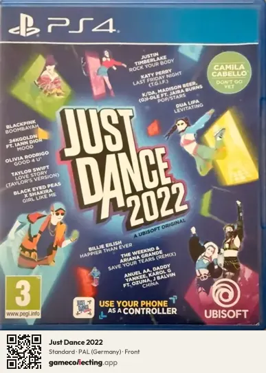 Just Dance 2022 PlayStation 4, Germany box front