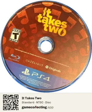 It Takes Two PlayStation 4, NTSC disc
