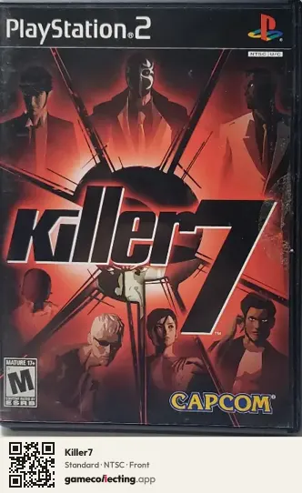 Killer7 PlayStation 2, NTSC box front