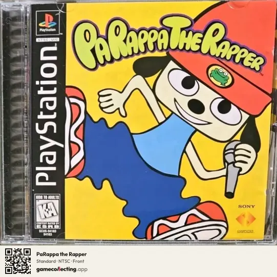 PaRappa the Rapper PlayStation, NTSC box front