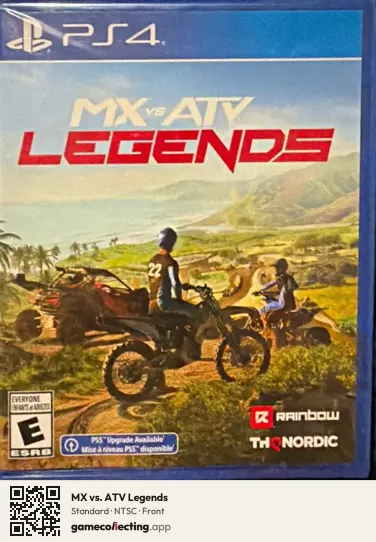 MX vs. ATV Legends PlayStation 4, NTSC box front