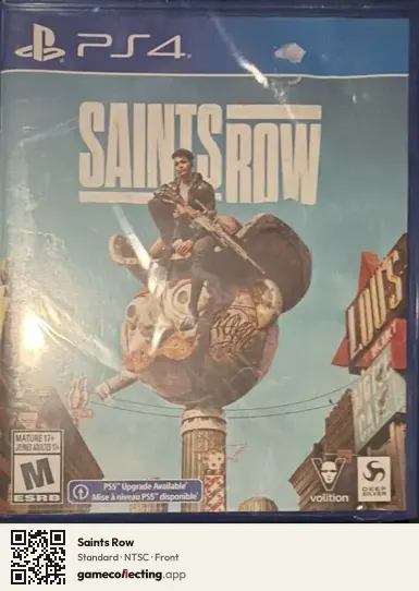 Saints Row PlayStation 4, NTSC box front