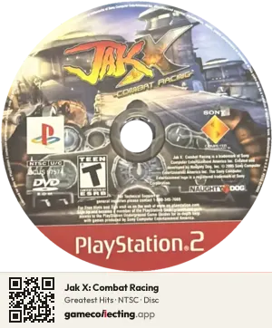 Jak X: Combat Racing PlayStation 2, NTSC disc