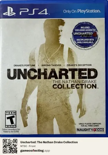 Uncharted: The Nathan Drake Collection PlayStation 4, NTSC box front