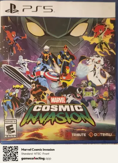 Marvel Cosmic Invasion PlayStation 5, NTSC box front