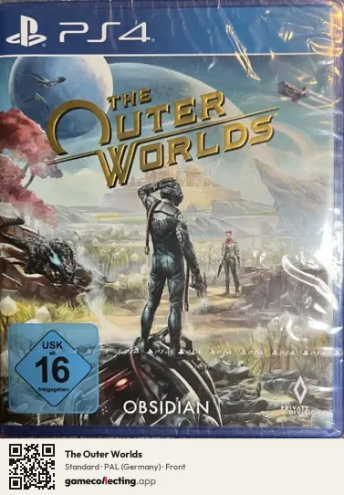 The Outer Worlds PlayStation 4, Germany box front