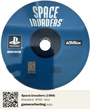 Space Invaders (1999) PlayStation, NTSC disc