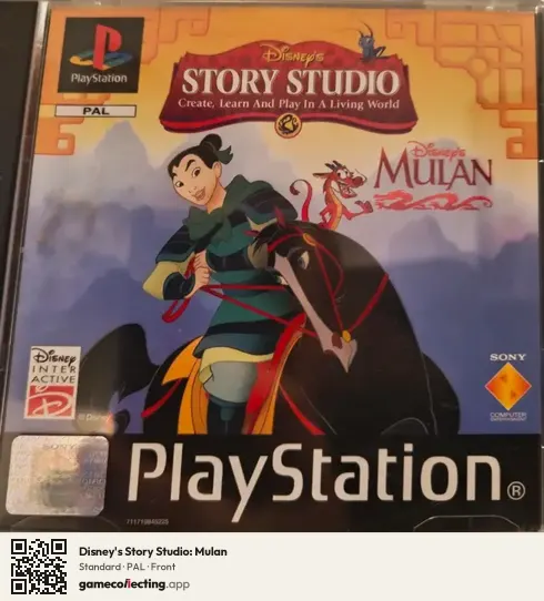 Disney's Story Studio: Mulan PlayStation, PAL box front