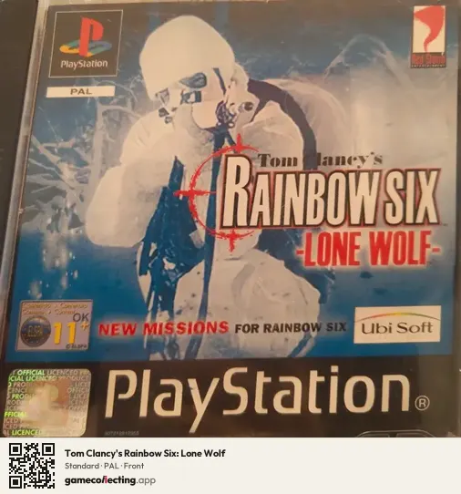 Tom Clancy's Rainbow Six: Lone Wolf PlayStation, PAL box front