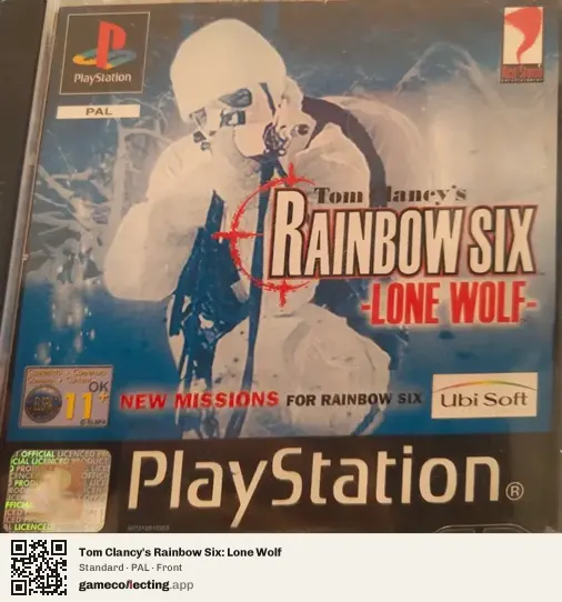 Tom Clancy's Rainbow Six: Lone Wolf PlayStation, PAL box front