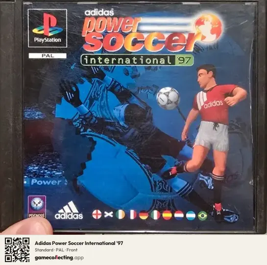 Adidas Power Soccer International '97 PlayStation, PAL box front