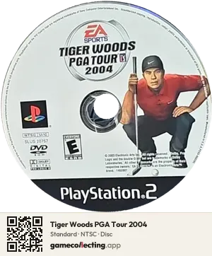 Tiger Woods PGA Tour 2004 PlayStation 2, NTSC disc