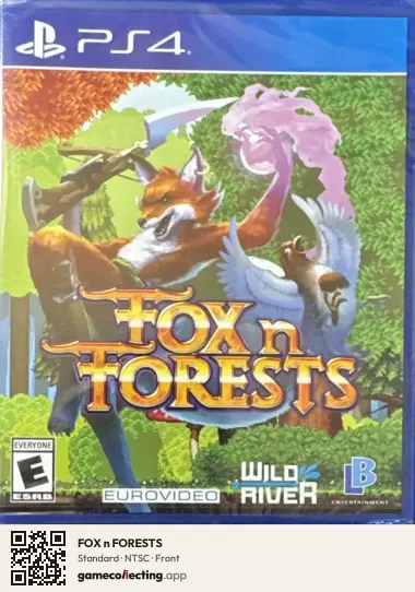FOX n FORESTS PlayStation 4, NTSC box front