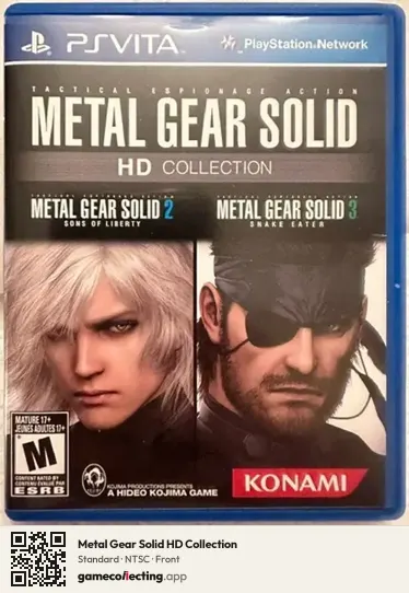Metal Gear Solid HD Collection PlayStation Vita, NTSC box front