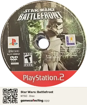 Star Wars: Battlefront PlayStation 2, NTSC disc