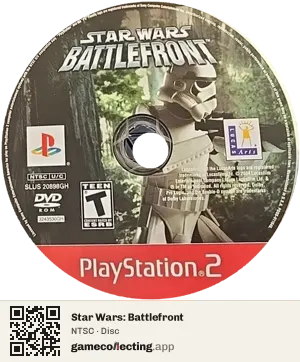 Star Wars: Battlefront PlayStation 2, NTSC disc