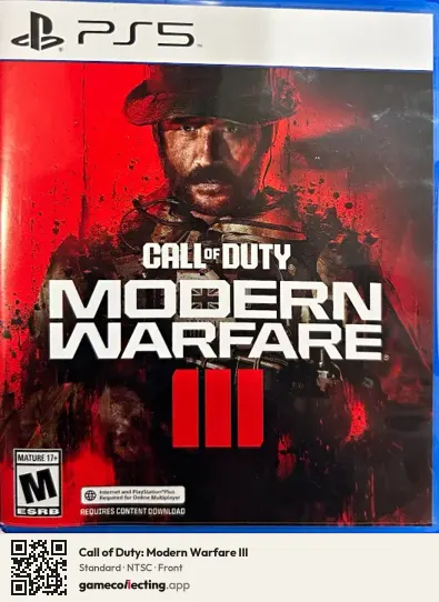Call of Duty: Modern Warfare III PlayStation 5, NTSC box front