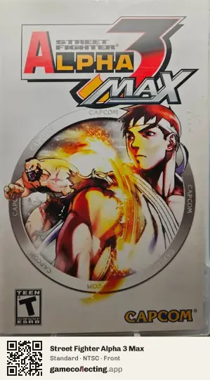 Street Fighter Alpha 3 Max PlayStation Portable, NTSC box front