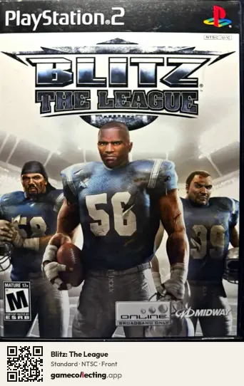 Blitz: The League PlayStation 2, NTSC box front