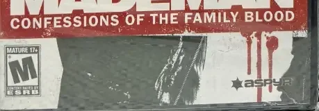 Made Man, the ESRB box on its front