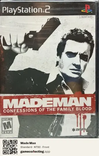 Made Man PlayStation 2, NTSC box front