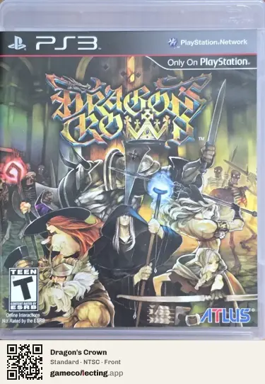 Dragon's Crown PlayStation 3, NTSC box front