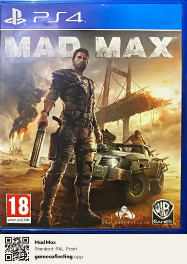 Mad Max PlayStation 4, PAL box front