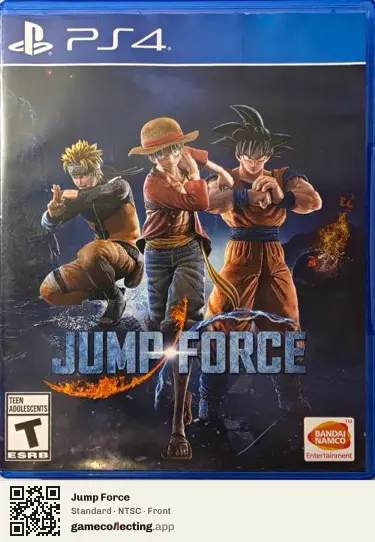 Jump Force PlayStation 4, NTSC box front