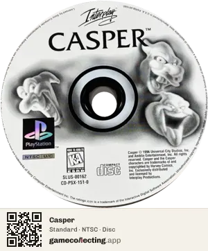 Casper PlayStation, NTSC disc