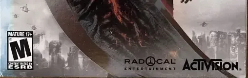 Prototype 2, the ESRB box on its front