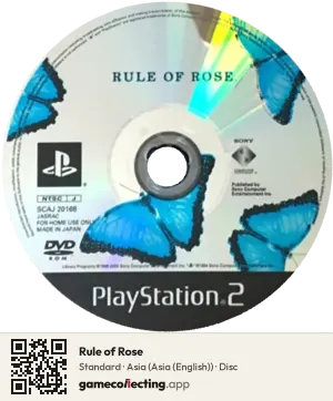 Rule of Rose PlayStation 2, Asia disc