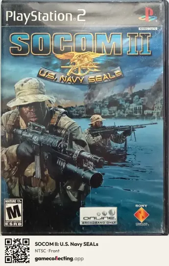 SOCOM II: U.S. Navy SEALs PlayStation 2, NTSC box front