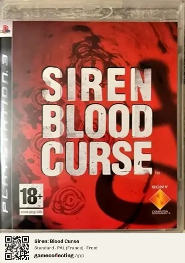 Siren: Blood Curse PlayStation 3, France box front