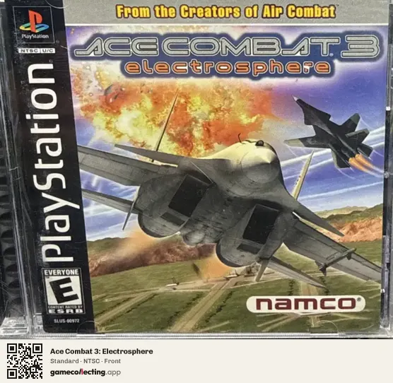 Ace Combat 3: Electrosphere PlayStation, NTSC box front
