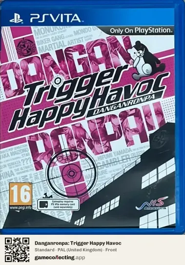 Danganronpa: Trigger Happy Havoc PlayStation Vita, United Kingdom box front